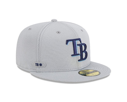 Rays New Era Gray 2025 TB Clubhouse 59Fifty Fitted Hat