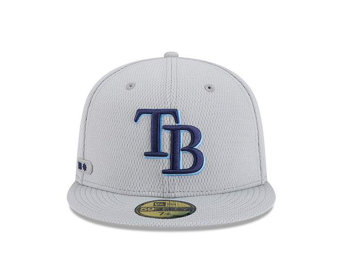 Rays New Era Gray 2025 TB Clubhouse 59Fifty Fitted Hat
