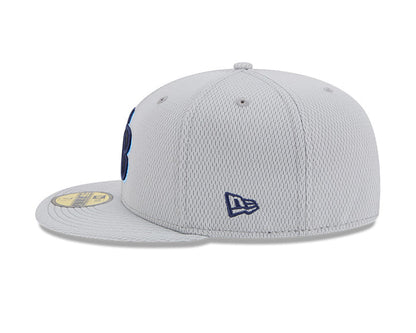 Rays New Era Gray 2025 TB Clubhouse 59Fifty Fitted Hat