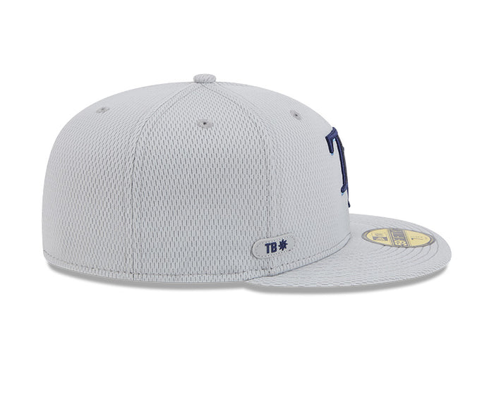 Rays New Era Gray 2025 TB Clubhouse 59Fifty Fitted Hat