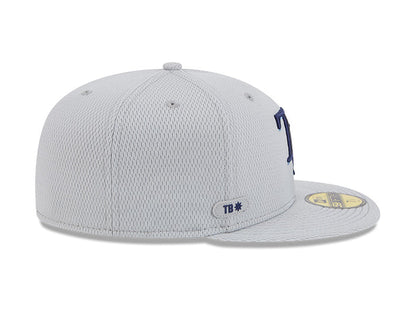 Rays New Era Gray 2025 TB Clubhouse 59Fifty Fitted Hat