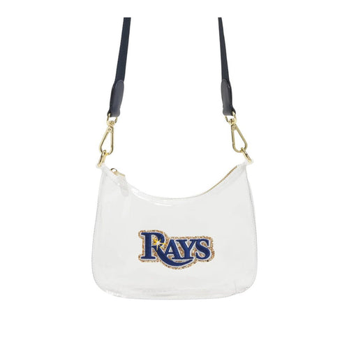 Rays Stoney Clover Wordmark Clear Curved Crossbody