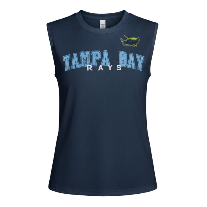 Rays Women's GIII Navy Tampa Bay Alt Tank