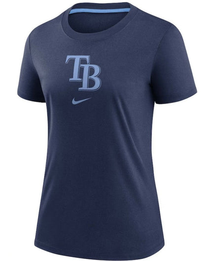 Rays Women's Nike Navy Authentic Collection Early Work TB Batterman T-Shirt