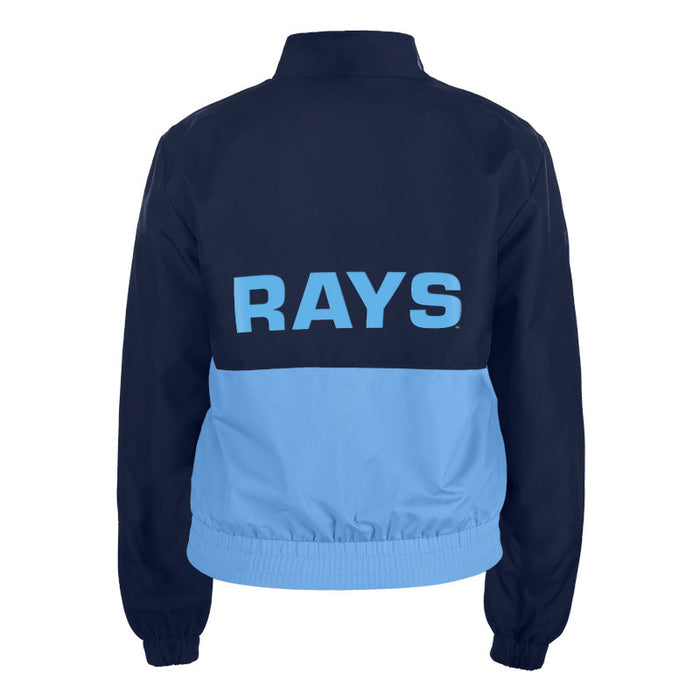 Rays Women's New Era Blue Windbreaker Full Zip Jacket
