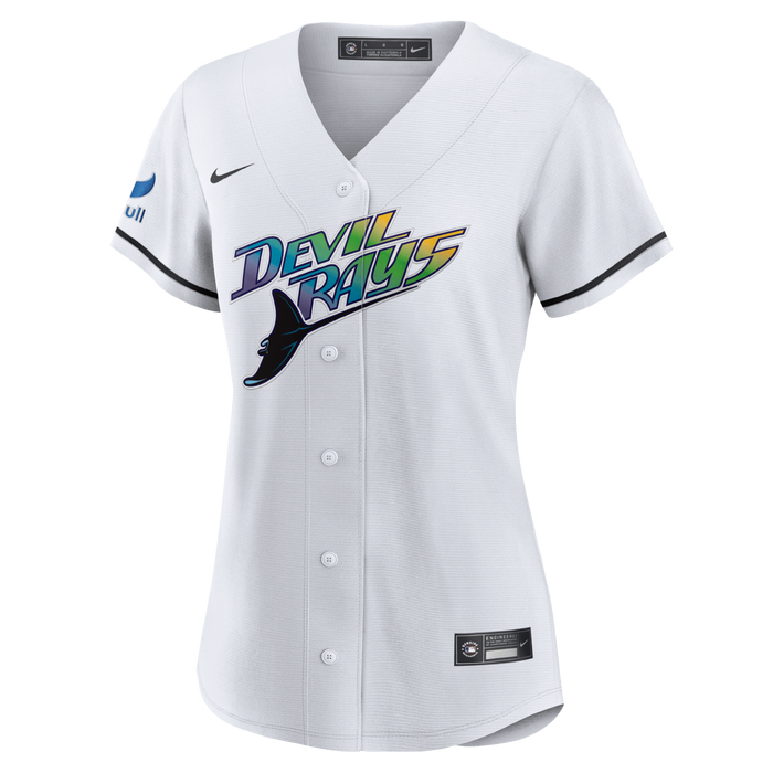 Rays Women's Nike White Devil Rays Replica Jersey