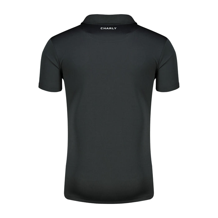 Rowdies Charly Black Two Star V Neck Polo