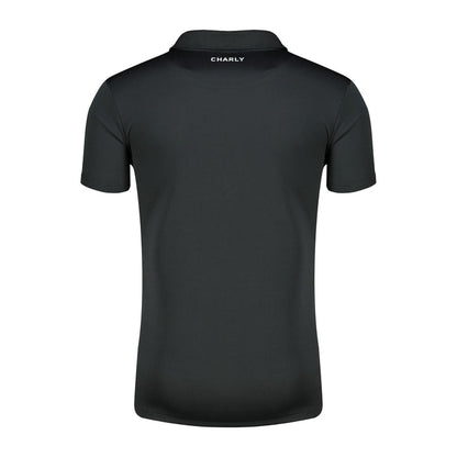 Rowdies Charly Black Two Star V Neck Polo