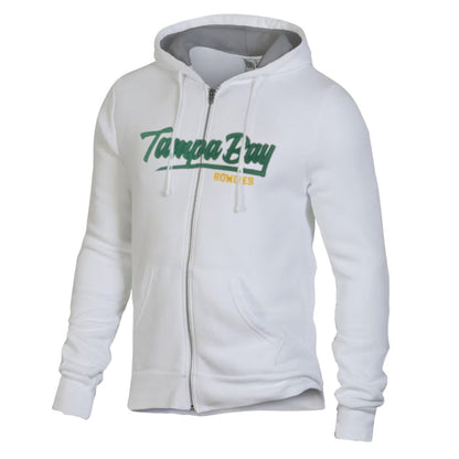 Rowdies White Full Zip Hoodie