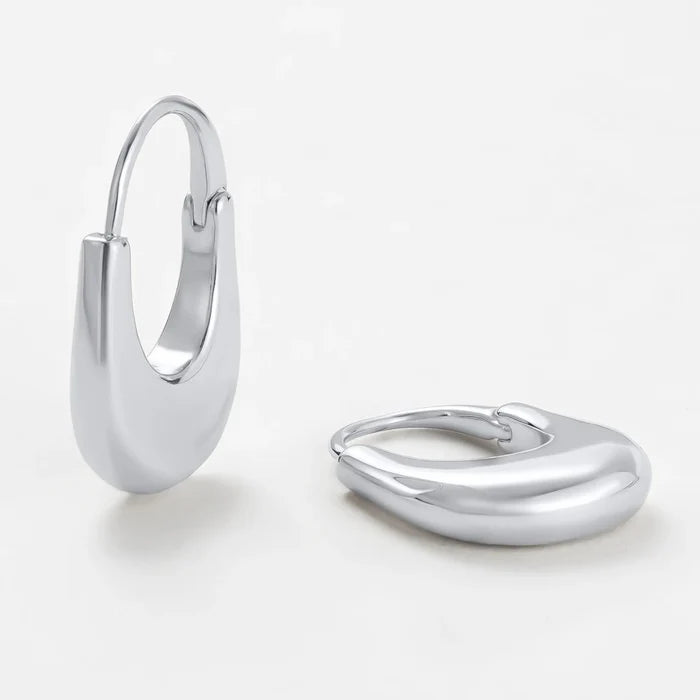 Sienna Hoop - Silver