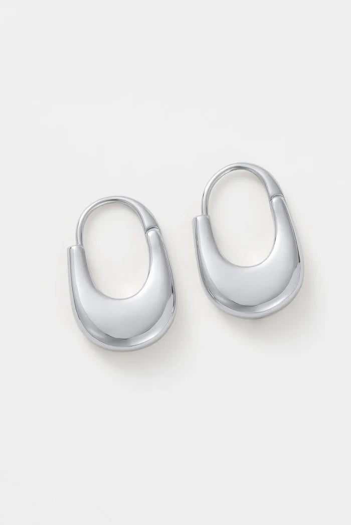 Sienna Hoop - Silver