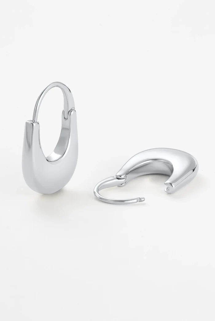 Sienna Hoop - Silver