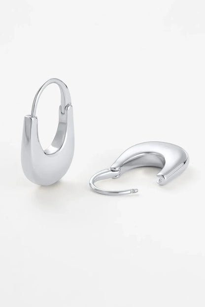 Sienna Hoop - Silver