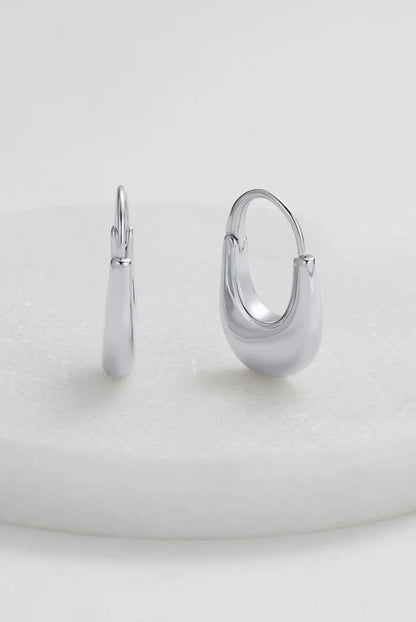 Sienna Hoop - Silver