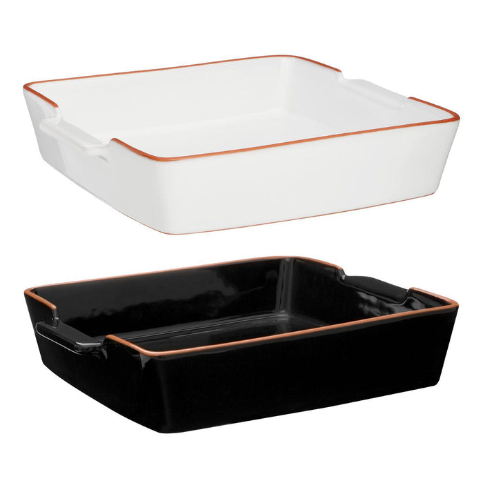Square Glazed Terracotta Baking Dish - Modern Home Interiors