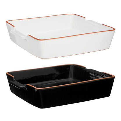 Square Glazed Terracotta Baking Dish - Modern Home Interiors