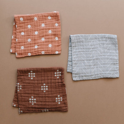 Sunshine Muslin Burp Cloth