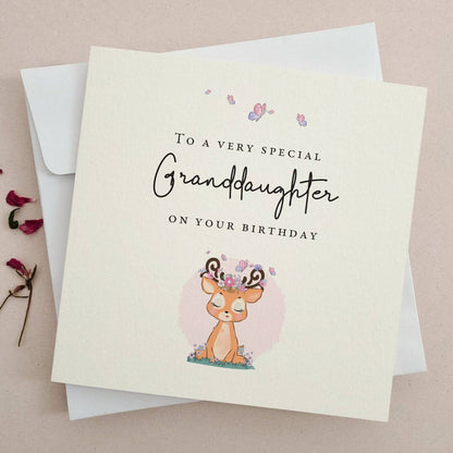 To a very Special Granddaughter Birthday Card - XOXOKristen
