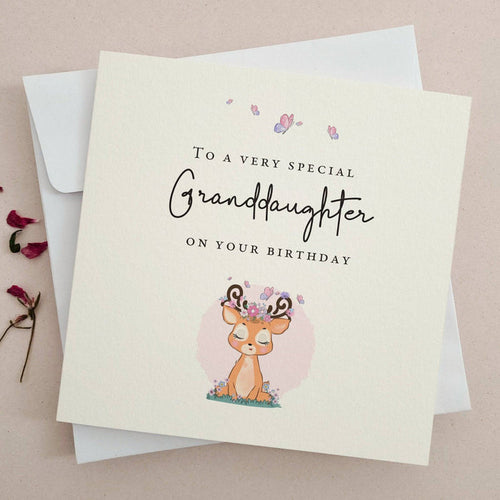 To a very Special Granddaughter Birthday Card - XOXOKristen