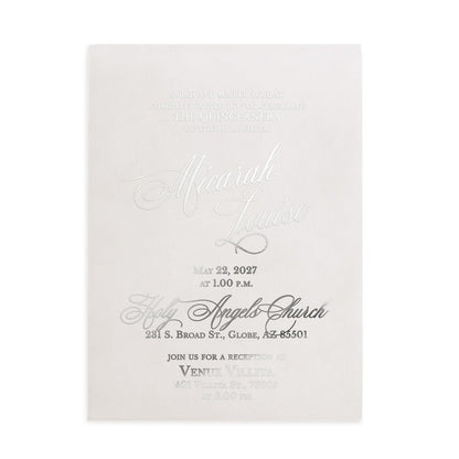 Vellum Quinceanera Invitation