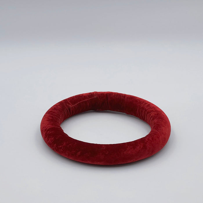 Velvet bordo cushion for root chakra tibetan singing bowl