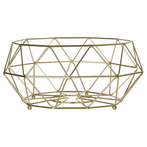 Vertex Fruit Basket - Gold - Modern Home Interiors