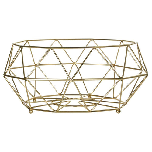 Vertex Fruit Basket - Gold - Modern Home Interiors