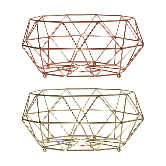 Vertex Fruit Basket - Gold - Modern Home Interiors
