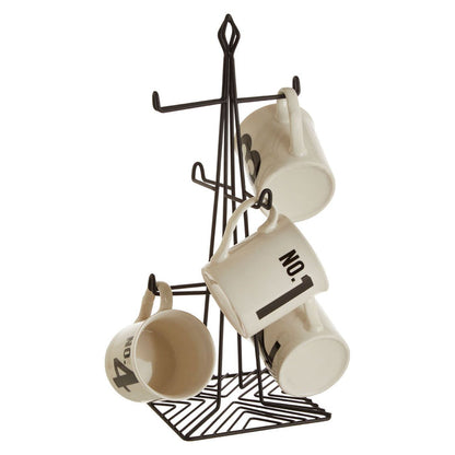 Vertex Iron Mug Tree - Black Powder Coat