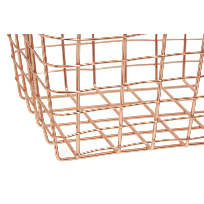 Vertex Rectangular Basket - Copper - Modern Home Interiors