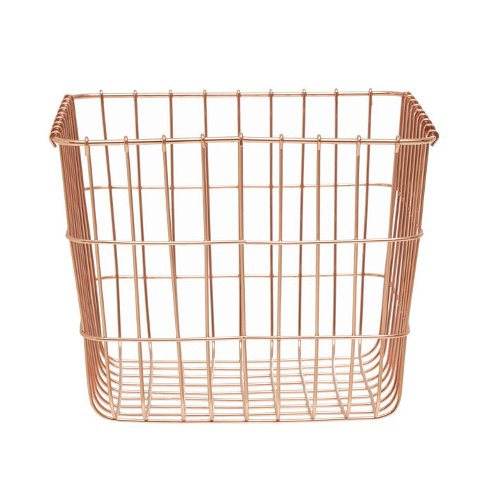 Vertex Square Basket - Copper - Modern Home Interiors