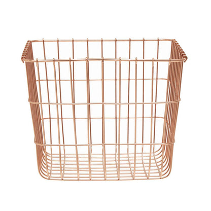 Vertex Square Basket - Copper - Modern Home Interiors