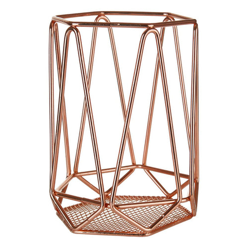 Vertex Utensil Holder - Copper - Modern Home Interiors