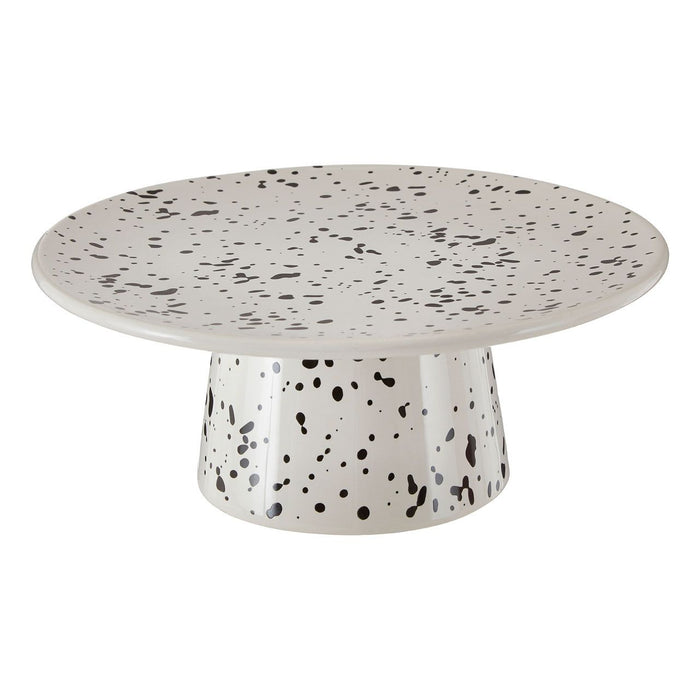 White Marble Speckled Cake Stand - Modern Home Interiors