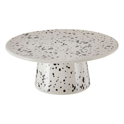 White Marble Speckled Cake Stand - Modern Home Interiors