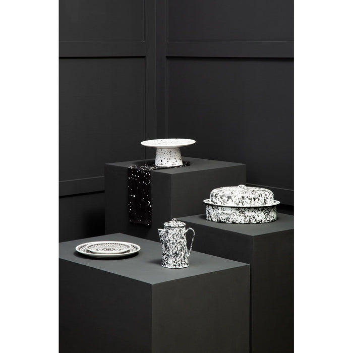 White Marble Speckled Cake Stand - Modern Home Interiors