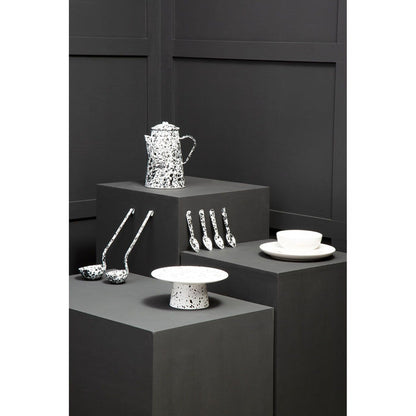White Marble Speckled Cake Stand - Modern Home Interiors