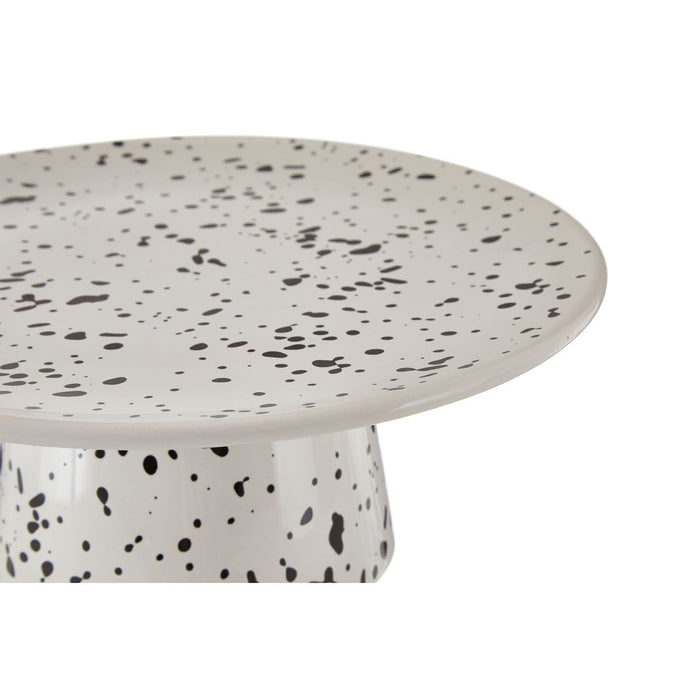 White Marble Speckled Cake Stand - Modern Home Interiors
