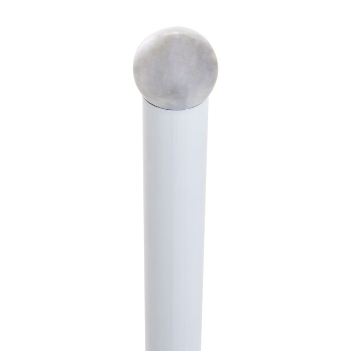 White/Grey Marble Effect Kitchen Roll Holder - Modern Home Interiors