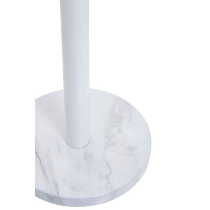 White/Grey Marble Effect Kitchen Roll Holder - Modern Home Interiors