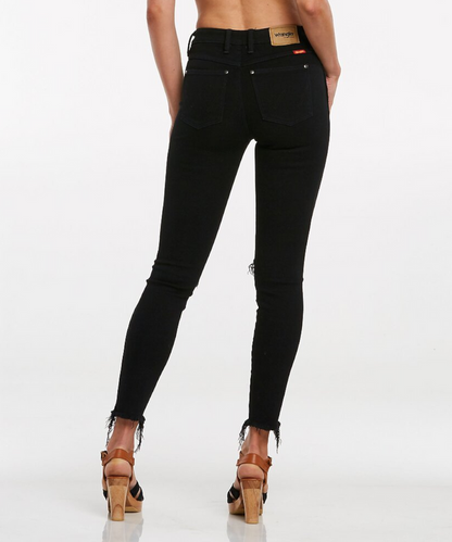 Wrangler Mid Pins Skinny Cropped Jeans (Falling Star)
