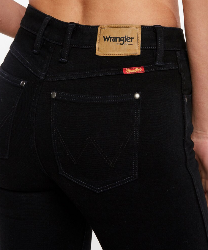 Wrangler Mid Pins Skinny Cropped Jeans (Falling Star)