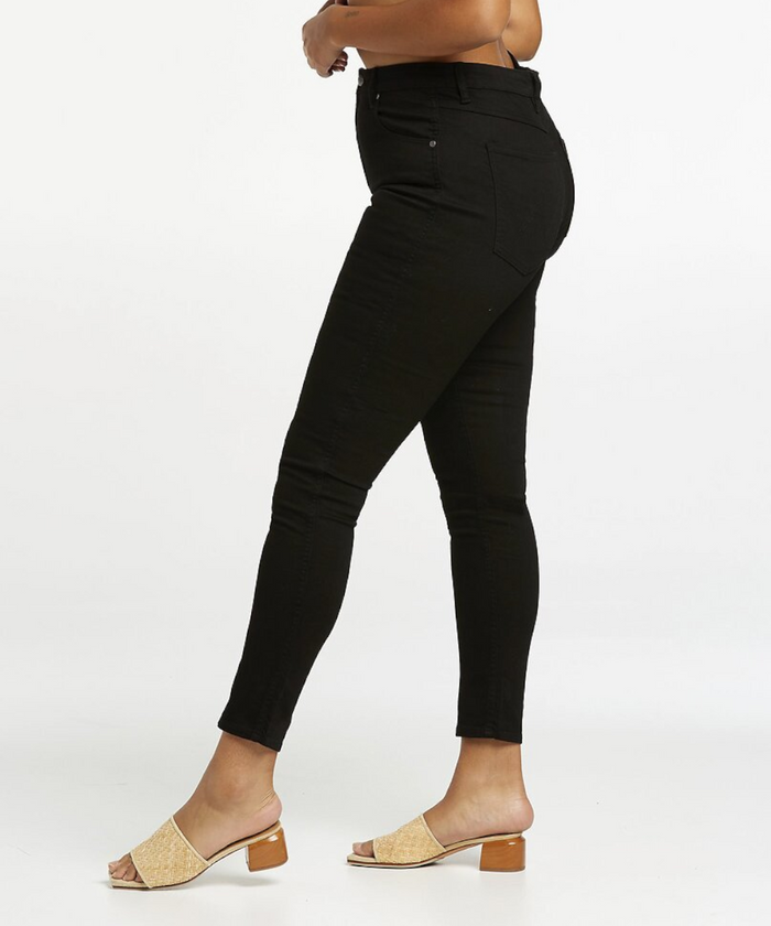 Wrangler Skinny Hi Pins Jeans (Black Super Sonic)
